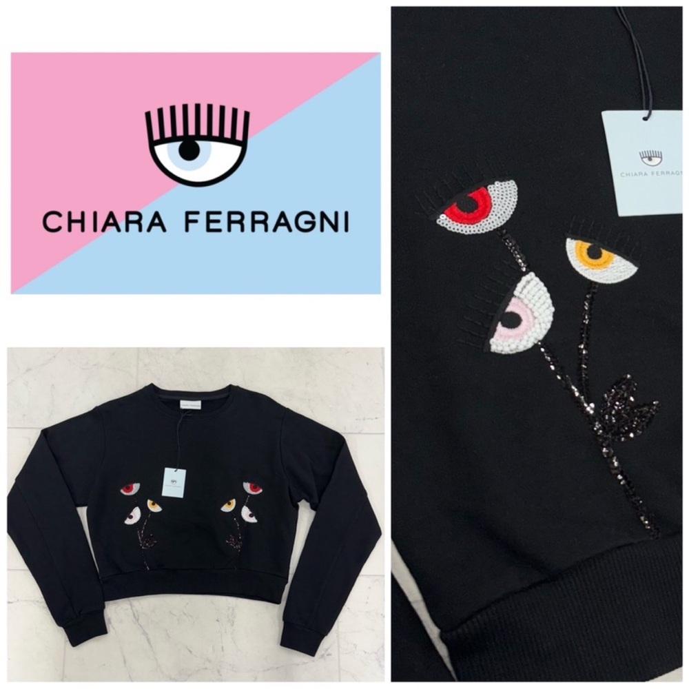 Chiara Ferragni Embellished Crewneck Pullover